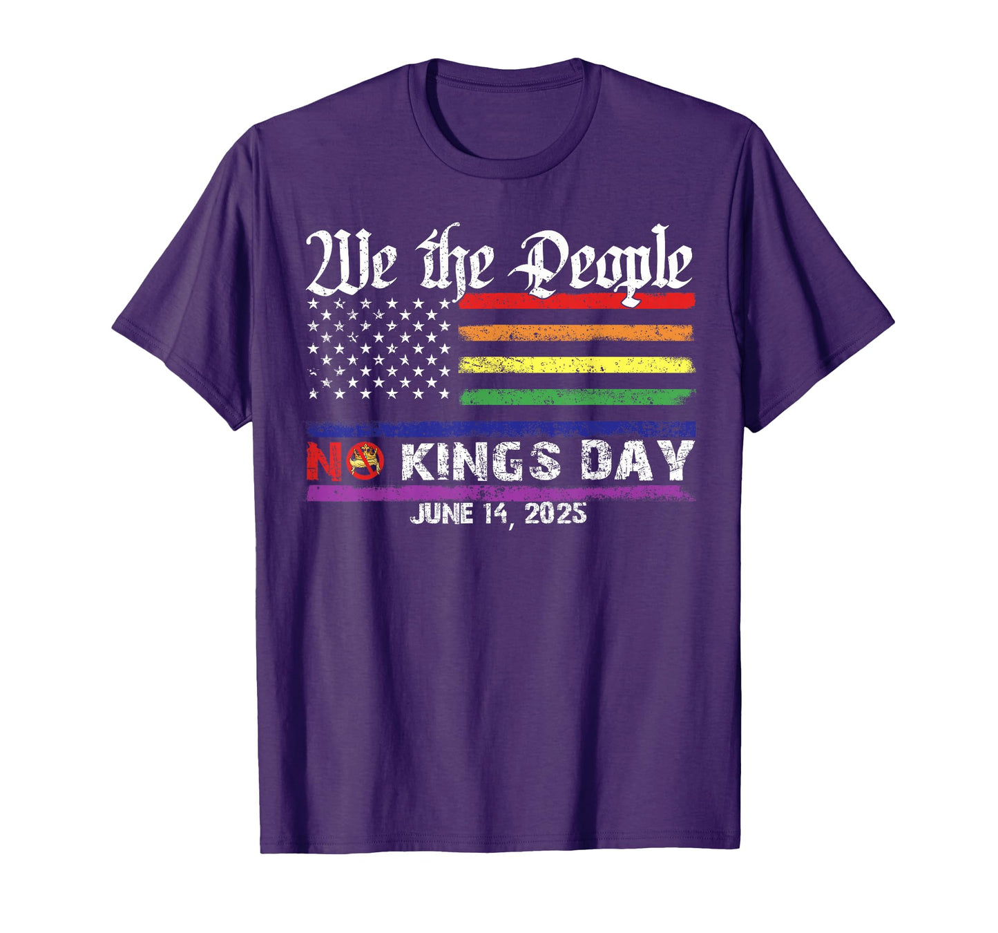 No Kings Day June 14th Protest Tee 2025 No Kings In America T-Shirt