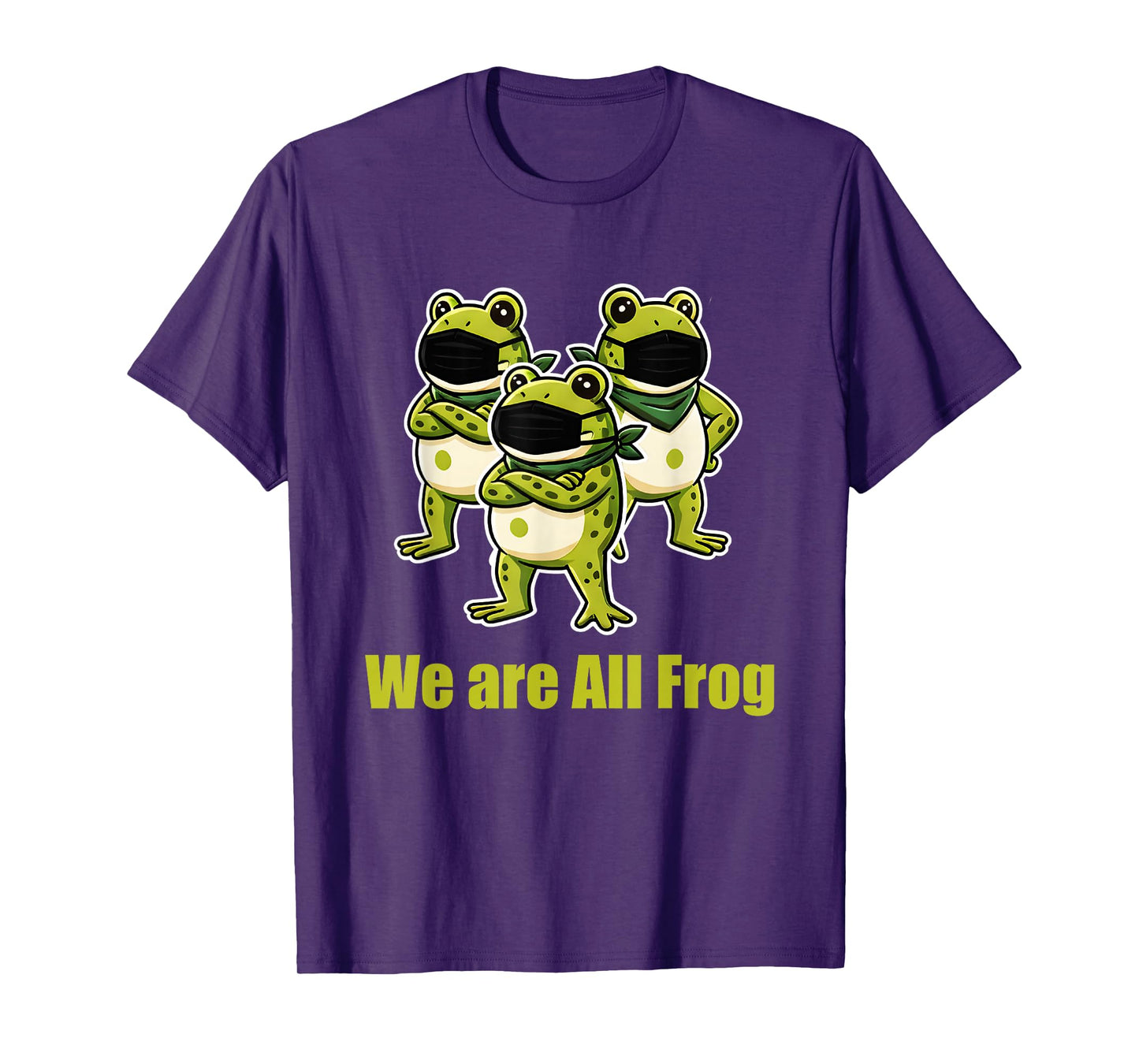 We are All Frog Frogs Together Strong Retro Portland T-Shirt