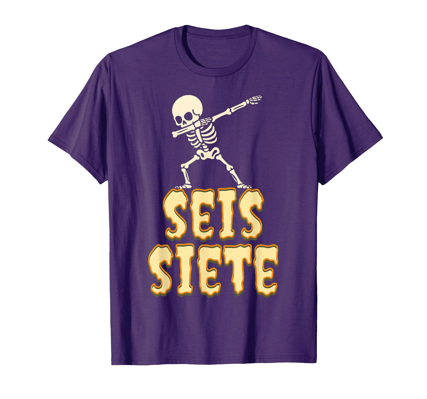 SEIS Siete Spanish Halloween 67 Boys Kids Six Seven Espanol T-Shirt
