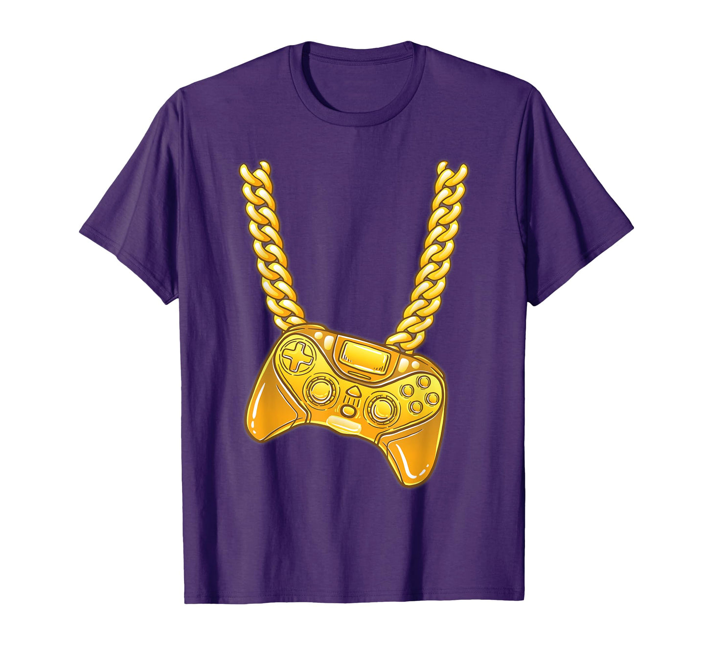 Gamer Controller Necklace Bling Bling Video Game Console T-Shirt