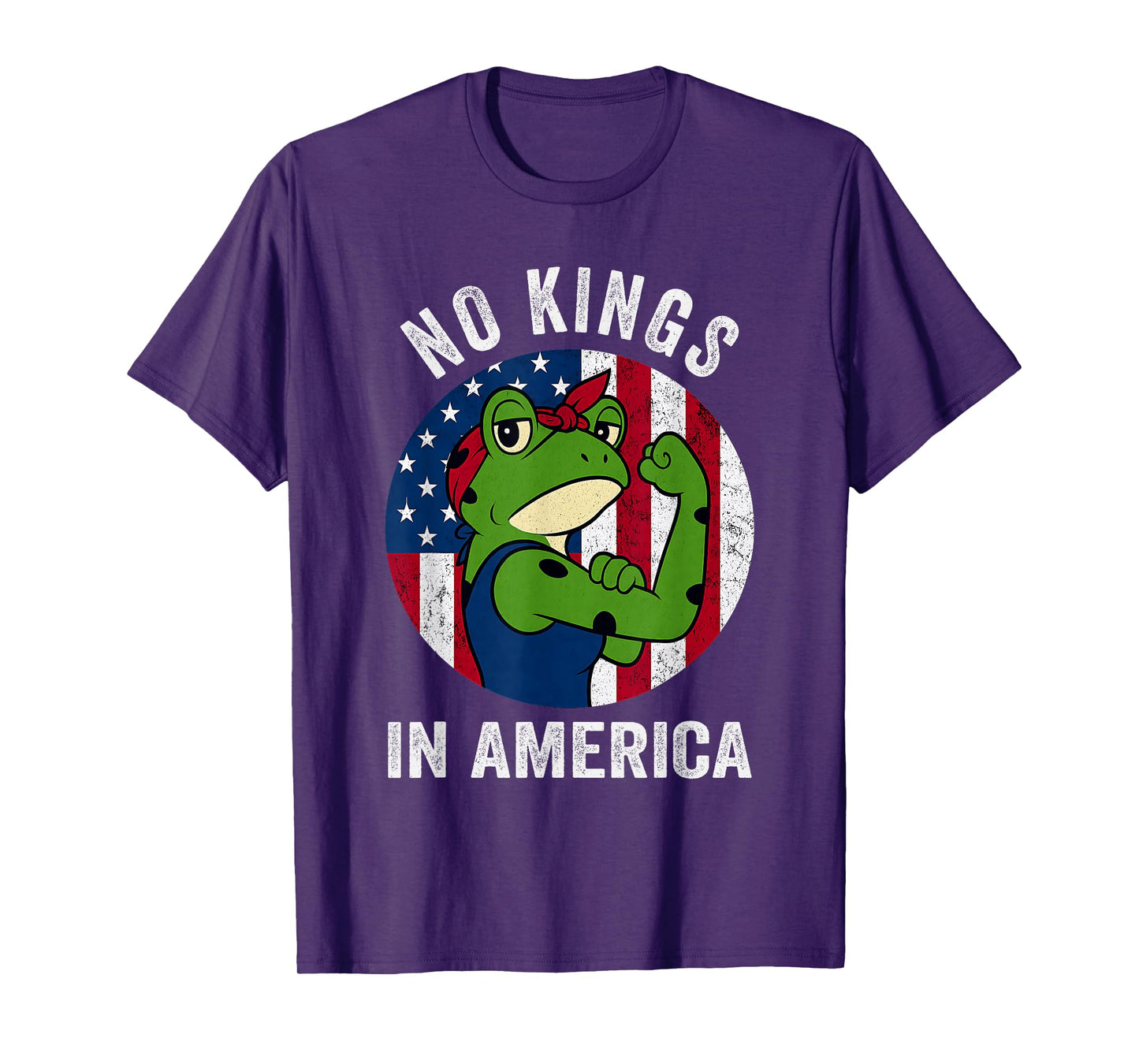 No Kings Shirt Women Frog Protest No Kings in America T-Shirt