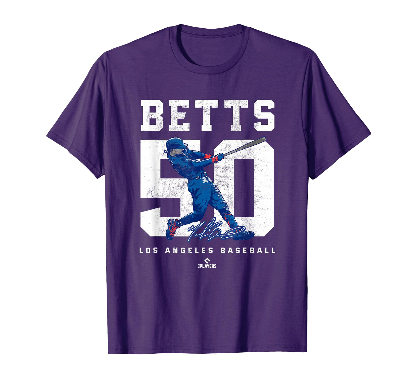Number and Portrait Mookie Betts Los Angeles MLBPA T-Shirt