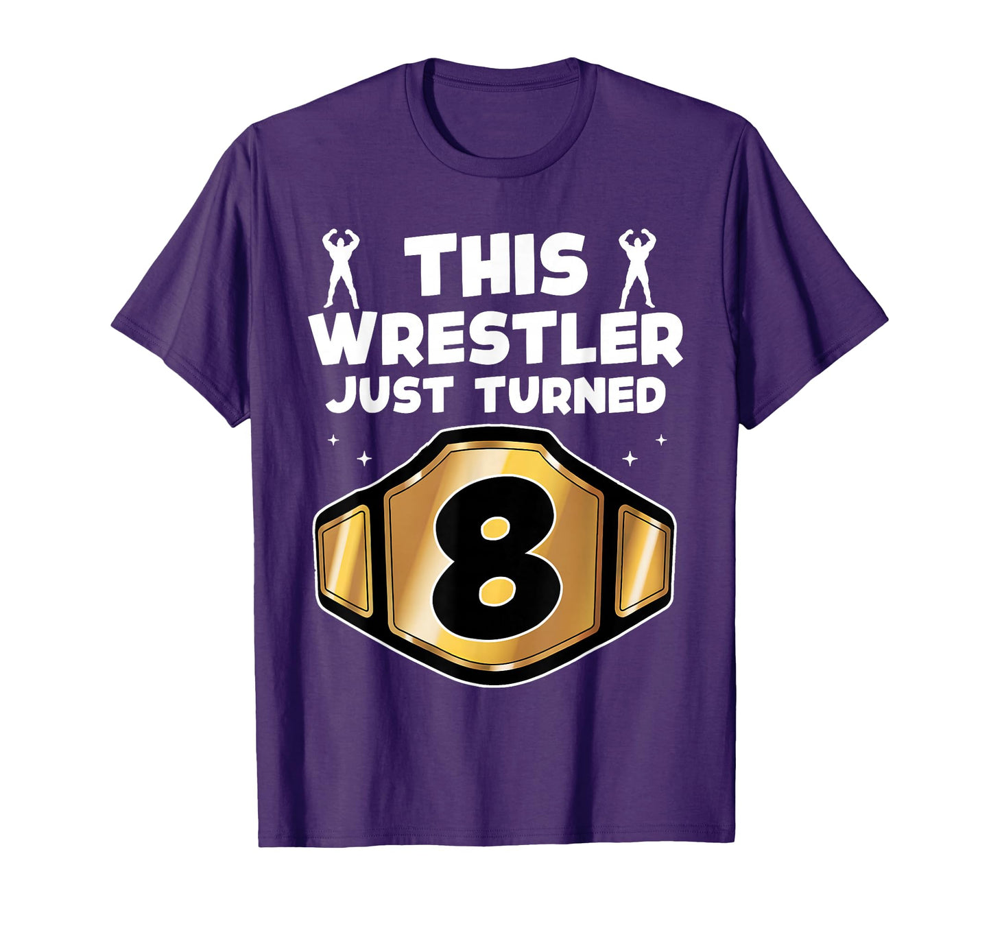 8th Wrestling Birthday This Wrestler Just Turned 8 Boys T-Shirt