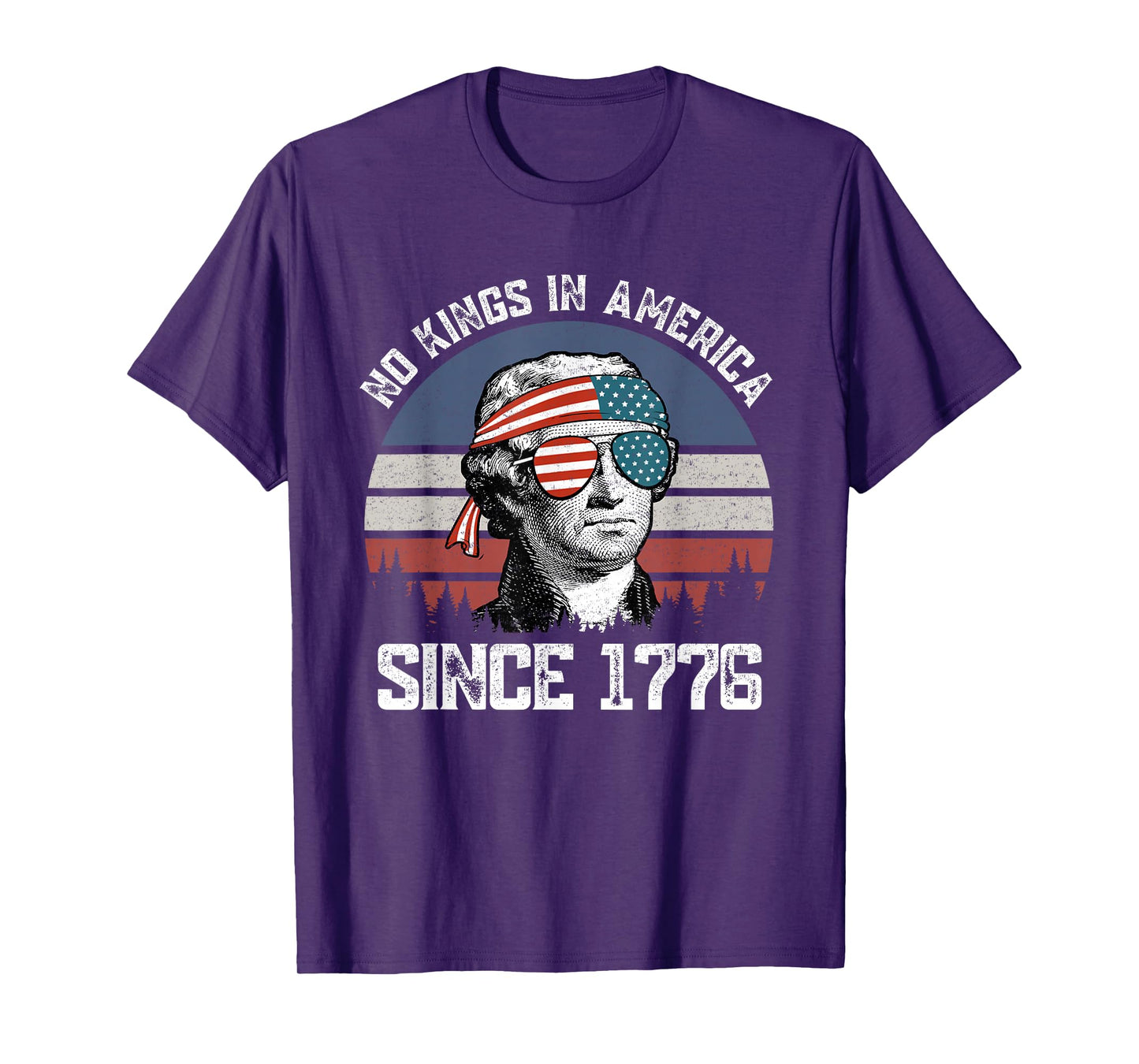 No Kings In America Patriotic Pro-Democracy Protest June 14 T-Shirt