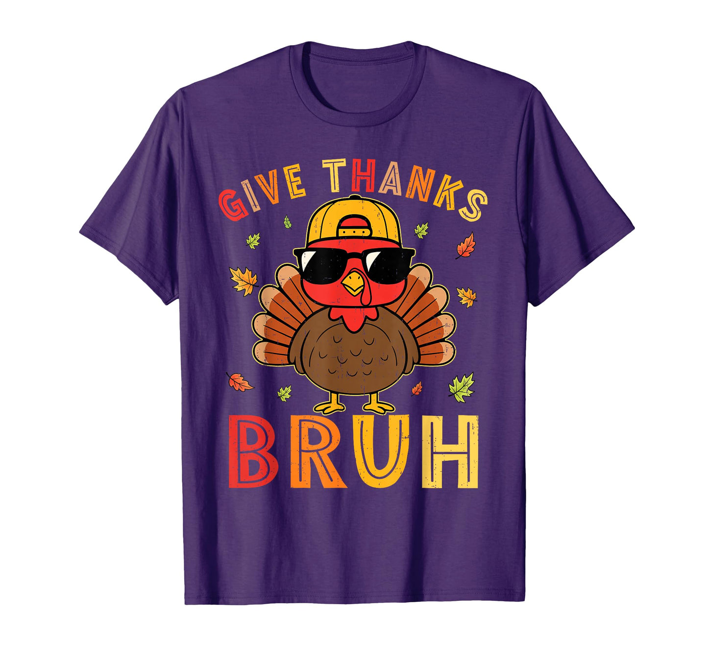 Thanksgiving Shirts for Kids Boys Funny Turkey with Sunglass T-Shirt