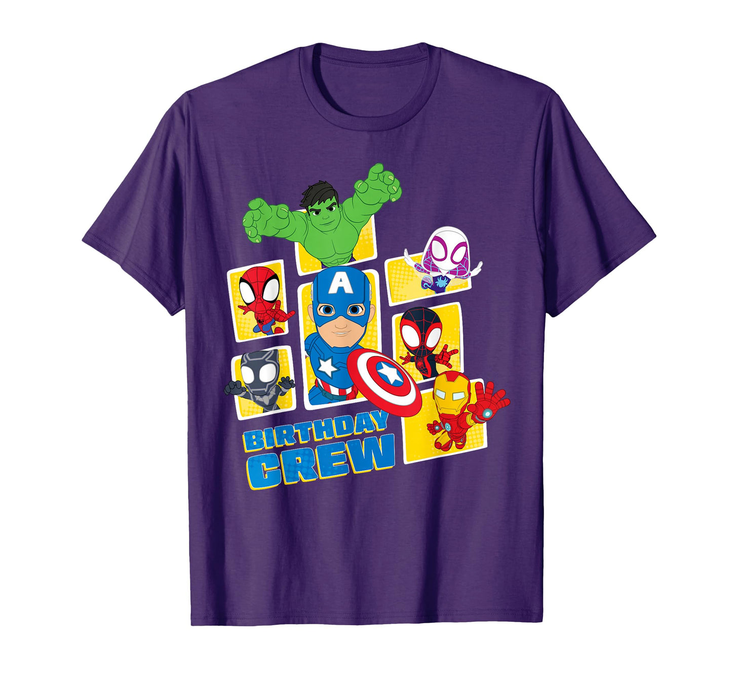 Marvel Spidey and His Amazing Friends "Birthday Crew" Party T-Shirt