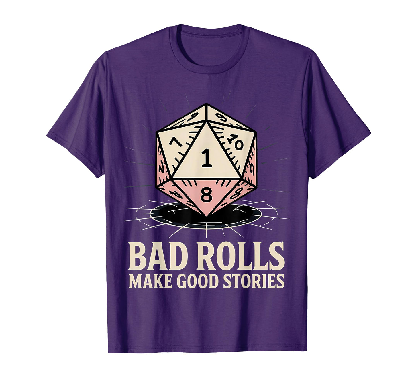 Bad Rolls Make Good Stories RPG Gamer Family Matching Game T-Shirt