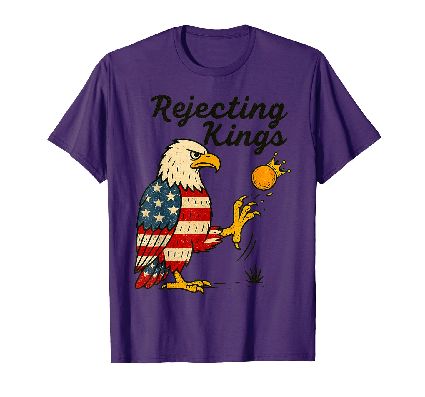 No Kings In America Graphic Tee - Retro Political Men Women T-Shirt