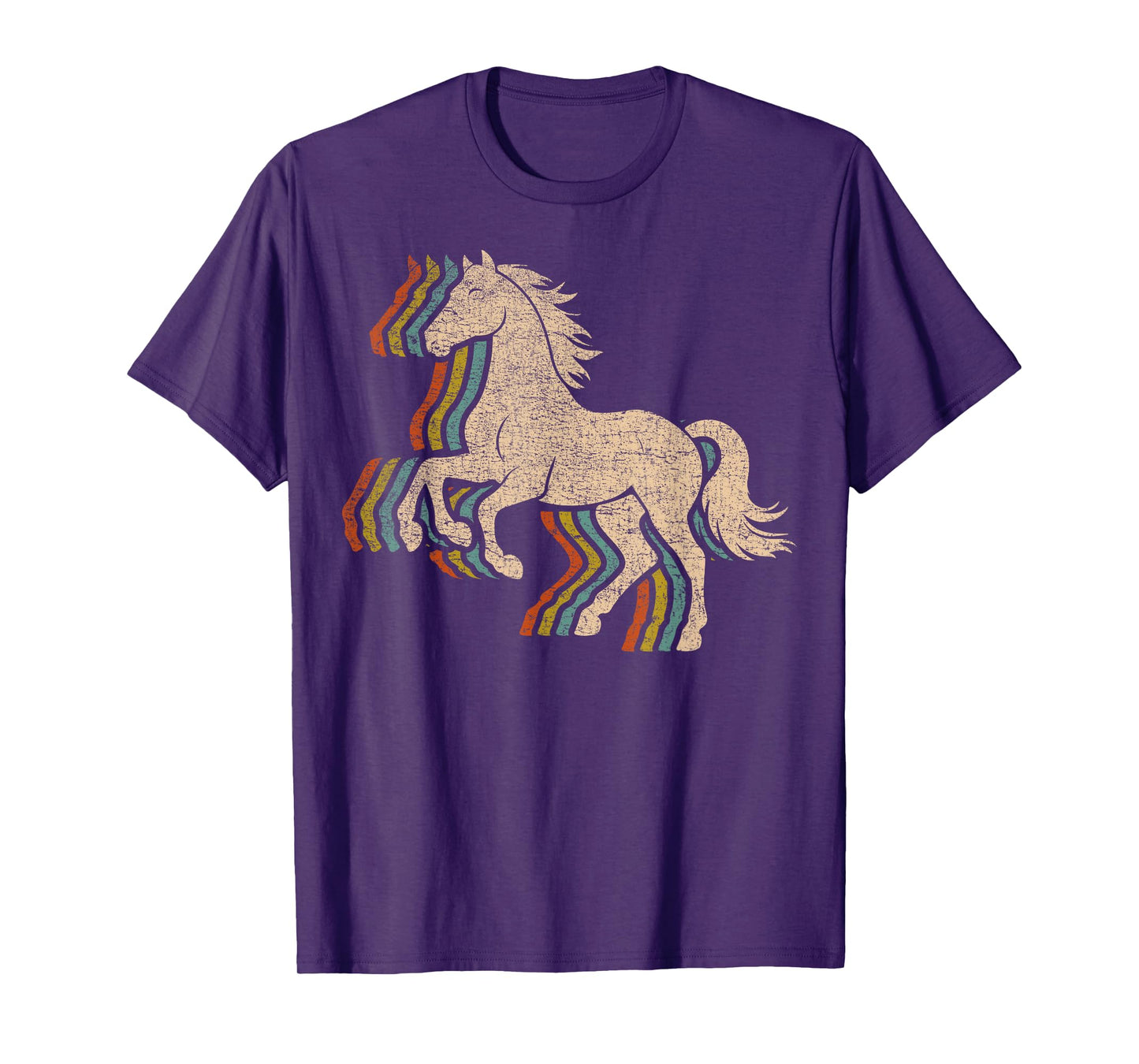 Horse Distressed Vintage Retro Graphic Equestrian #25D10 T-Shirt