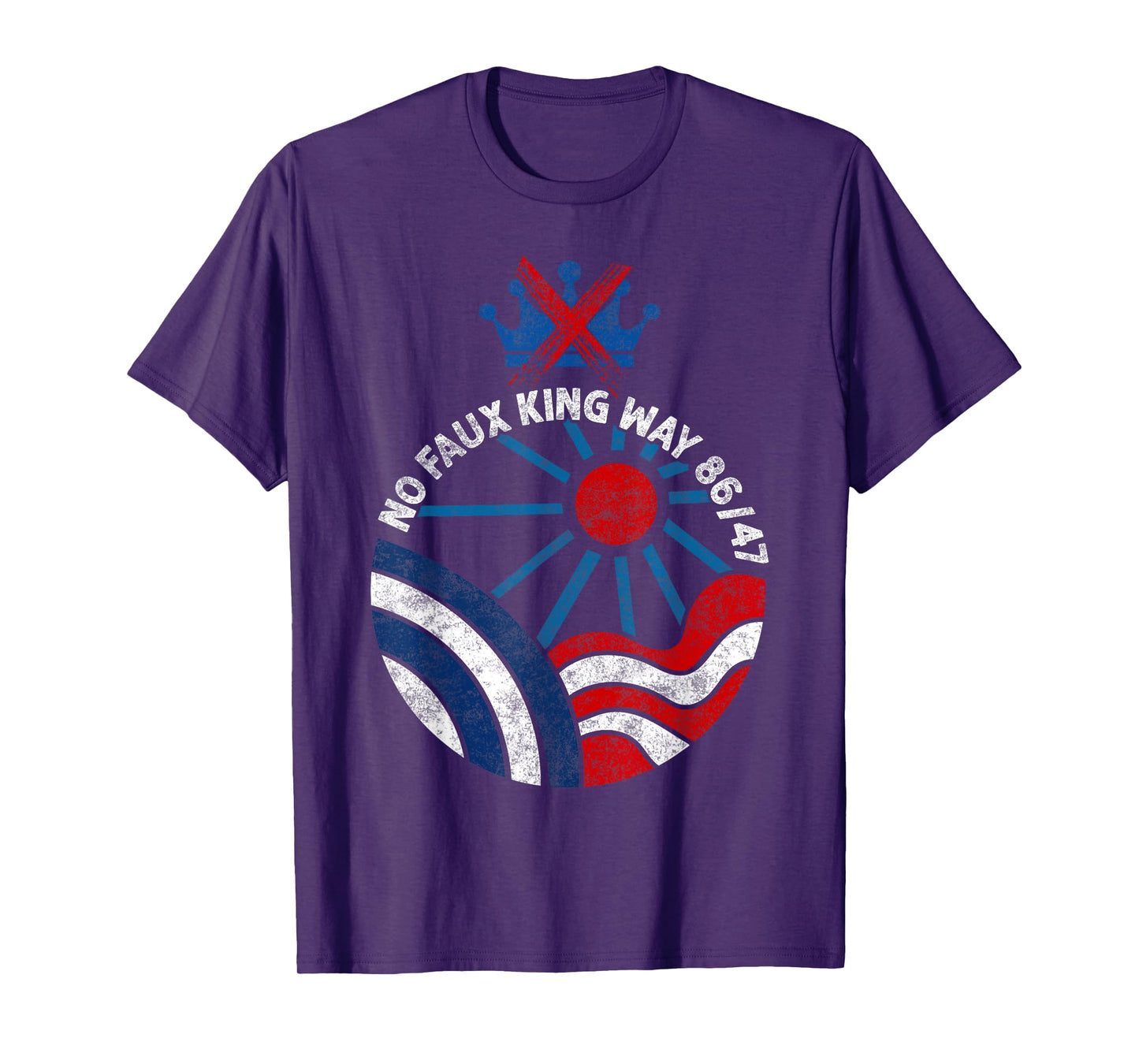 No Faux King Way 86 47 No Kings Day Protest June 14 T-Shirt