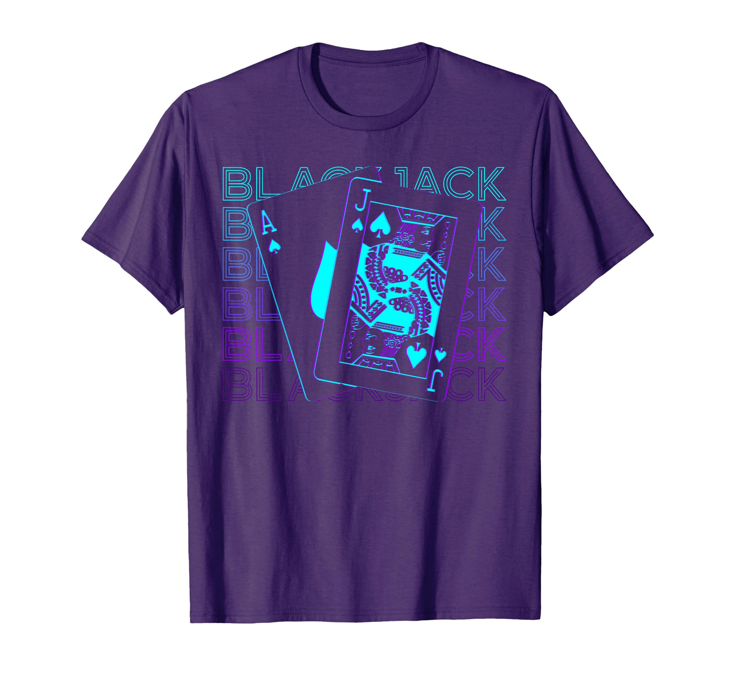 Blackjack Jack Of Spade Ace Spades Retro T-Shirt