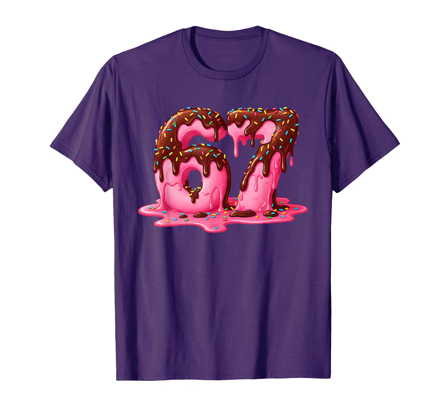 Gen Alpha Slang Kids 67 Ice Cream Drip Six Seven T-Shirt