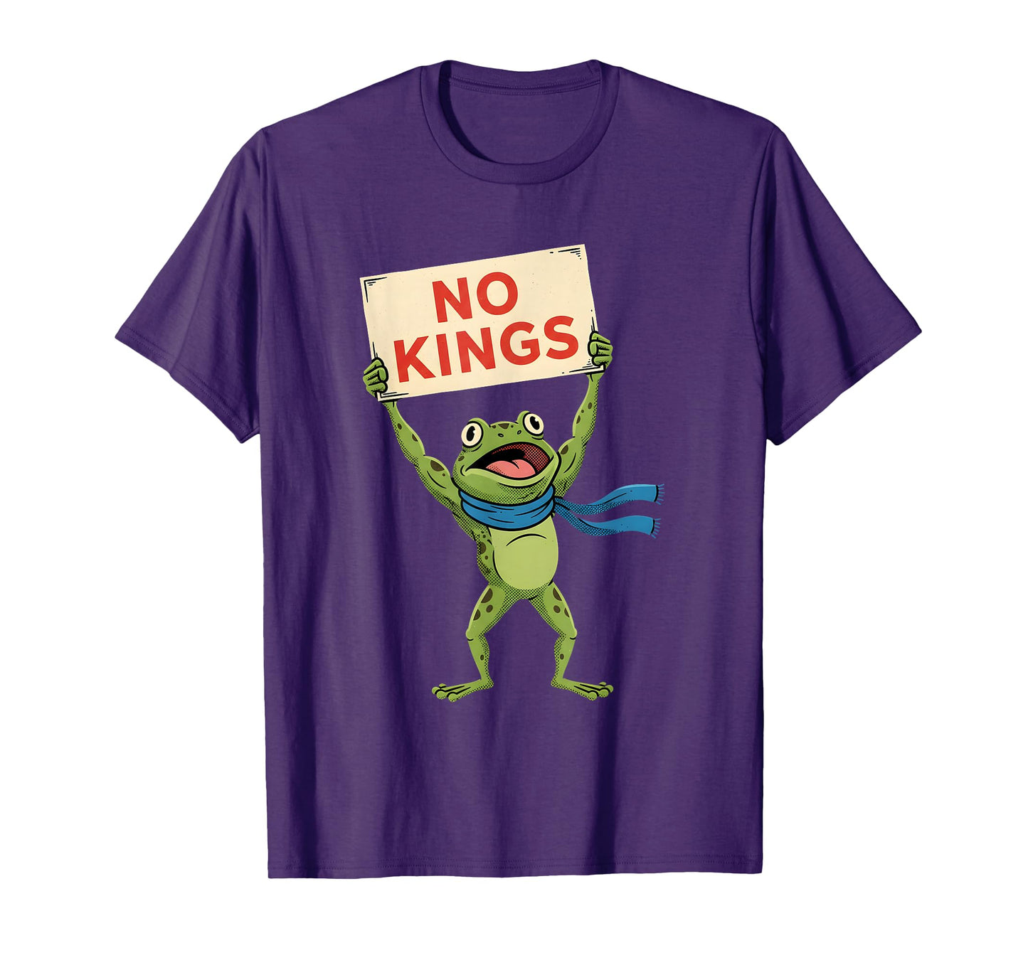 Frog Protest No Kings in America Democracy Patriotic Frog T-Shirt