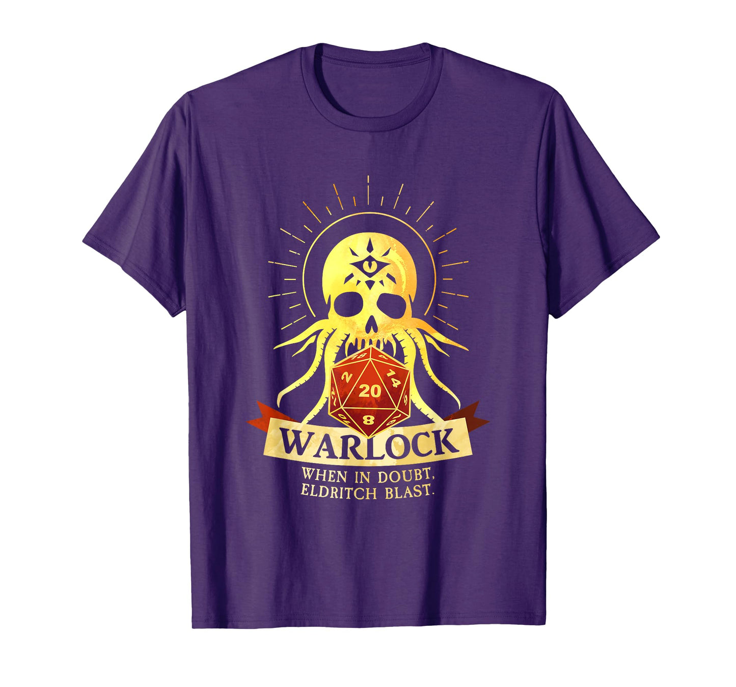 Warlock Fantasy RPG TRPG Gamer Class T-Shirt