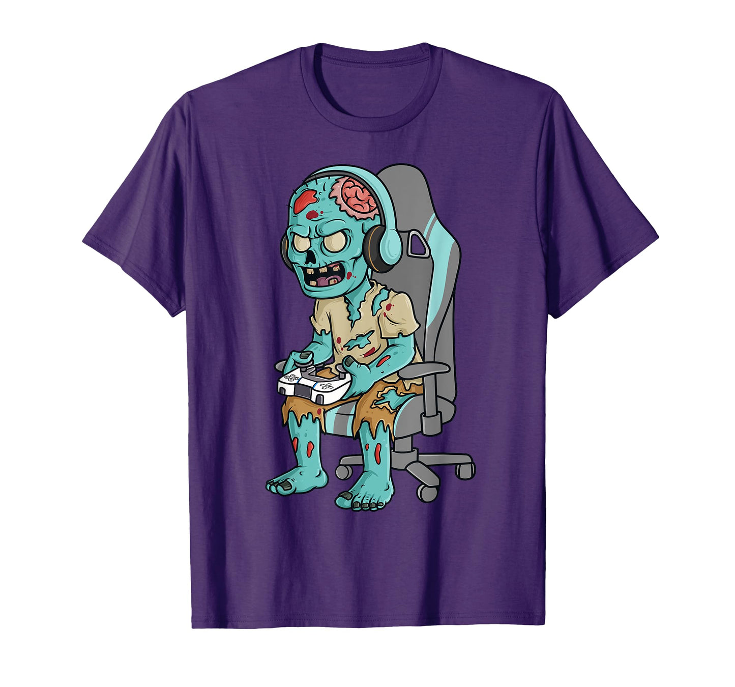 Gamer Halloween Zombie Scary Gaming Boys Kids Teen T-Shirt