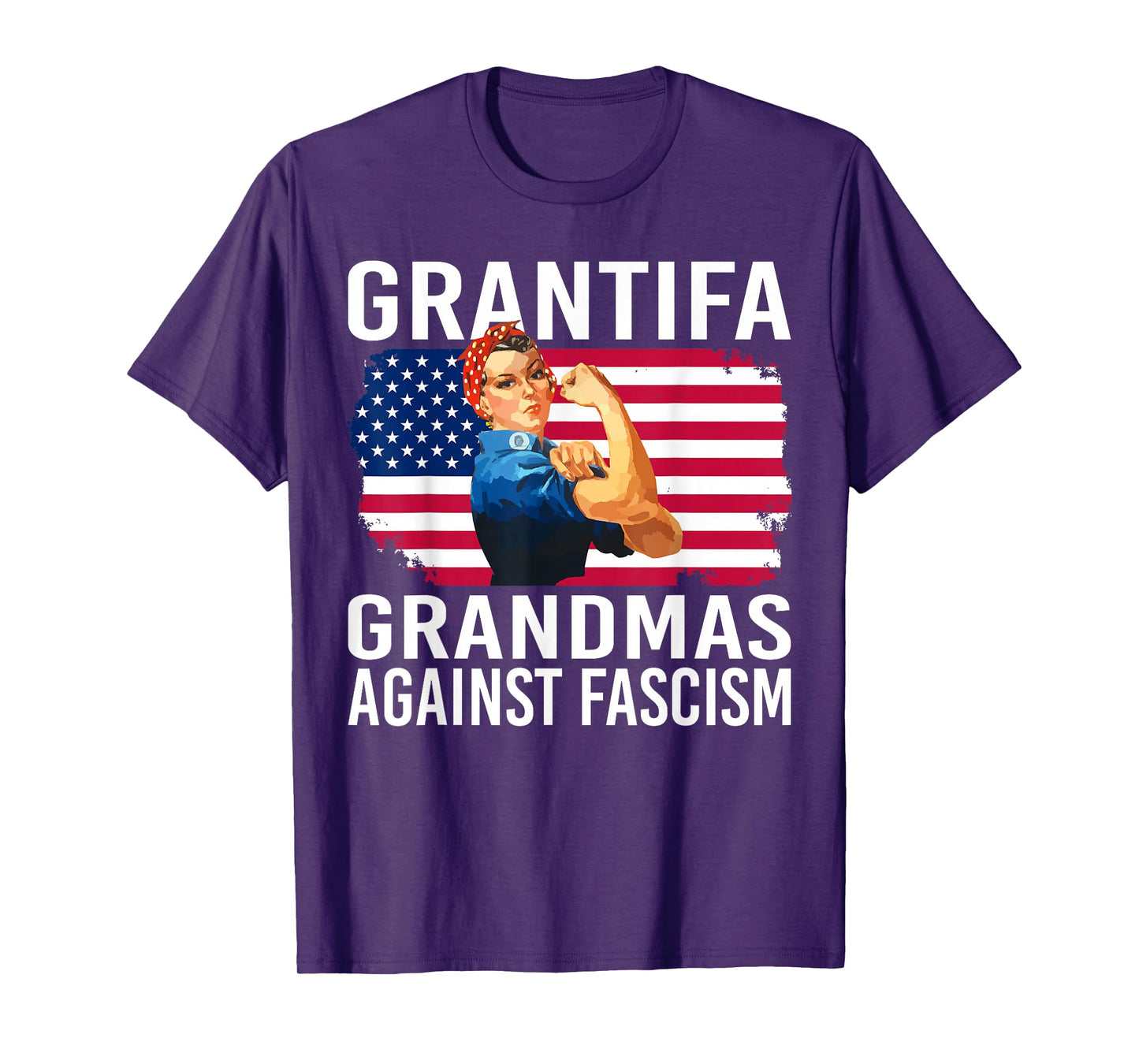 Grantifa Grandmas Against Fascism Flag Resist No Kings 50501 T-Shirt
