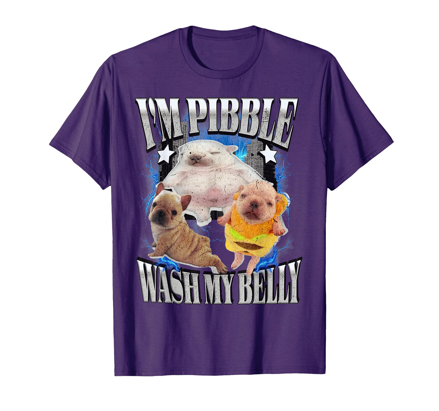 Silly Meme pibble Meme wash My Belly Clean My Belly Meme T-Shirt