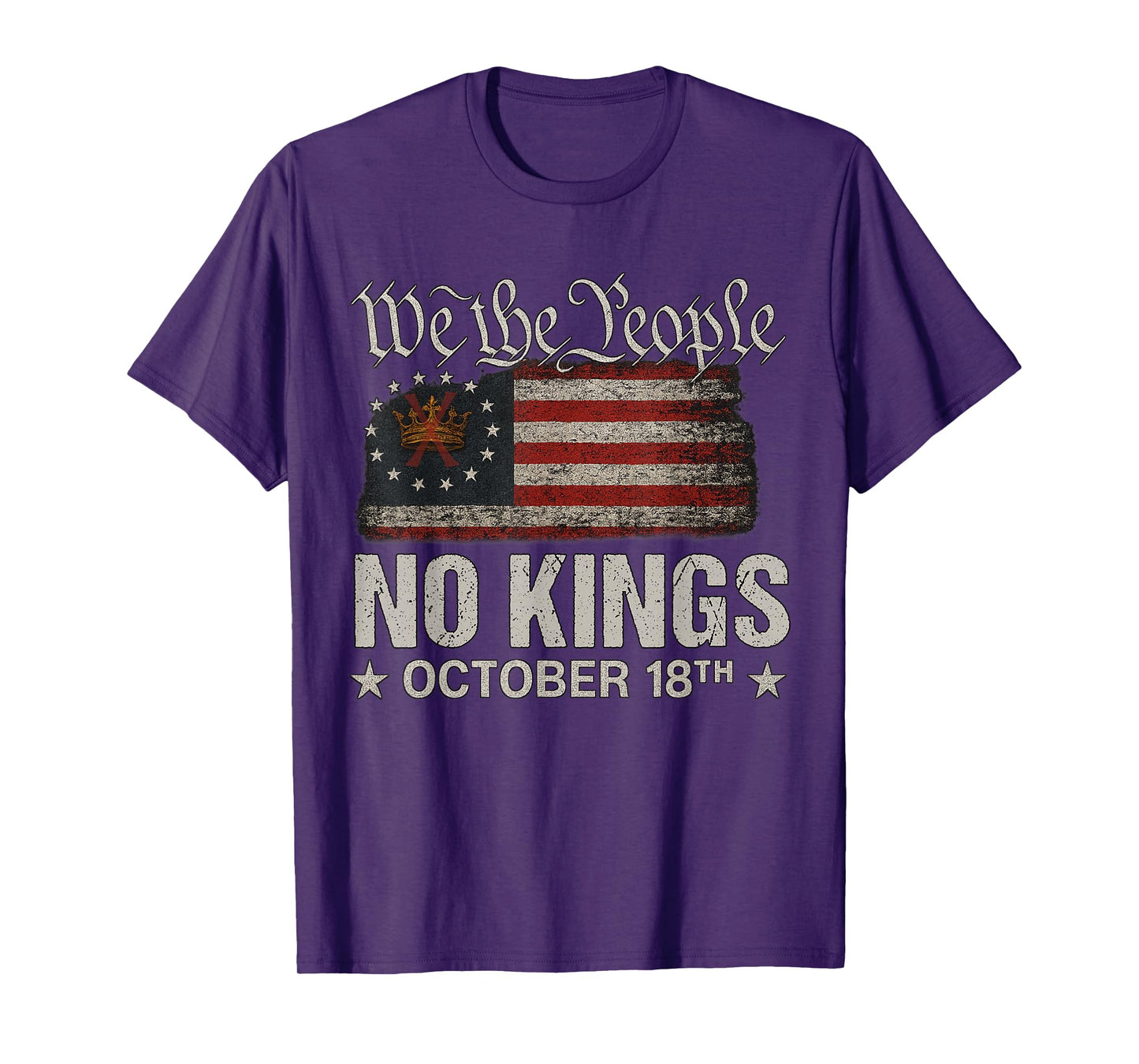 No Kings October 18 Shirt Men Women No Kings Day T-Shirt