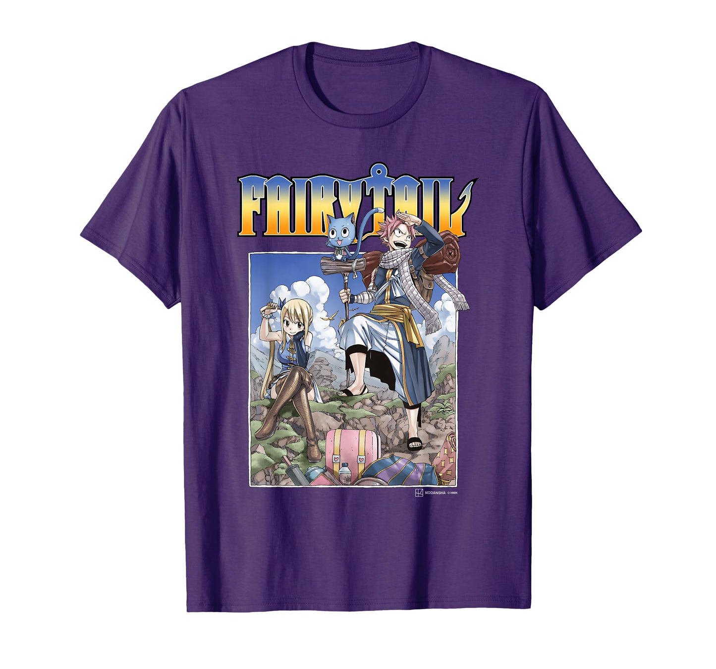 Fairy Tail Natsu Dragneel And Lucy Heartfilia On A Mission T-Shirt