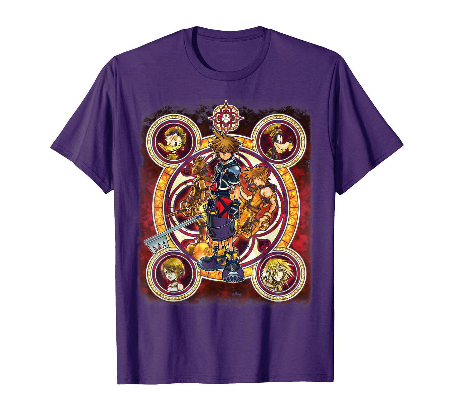 Disney Kingdom Hearts Group Shot Circles T-Shirt
