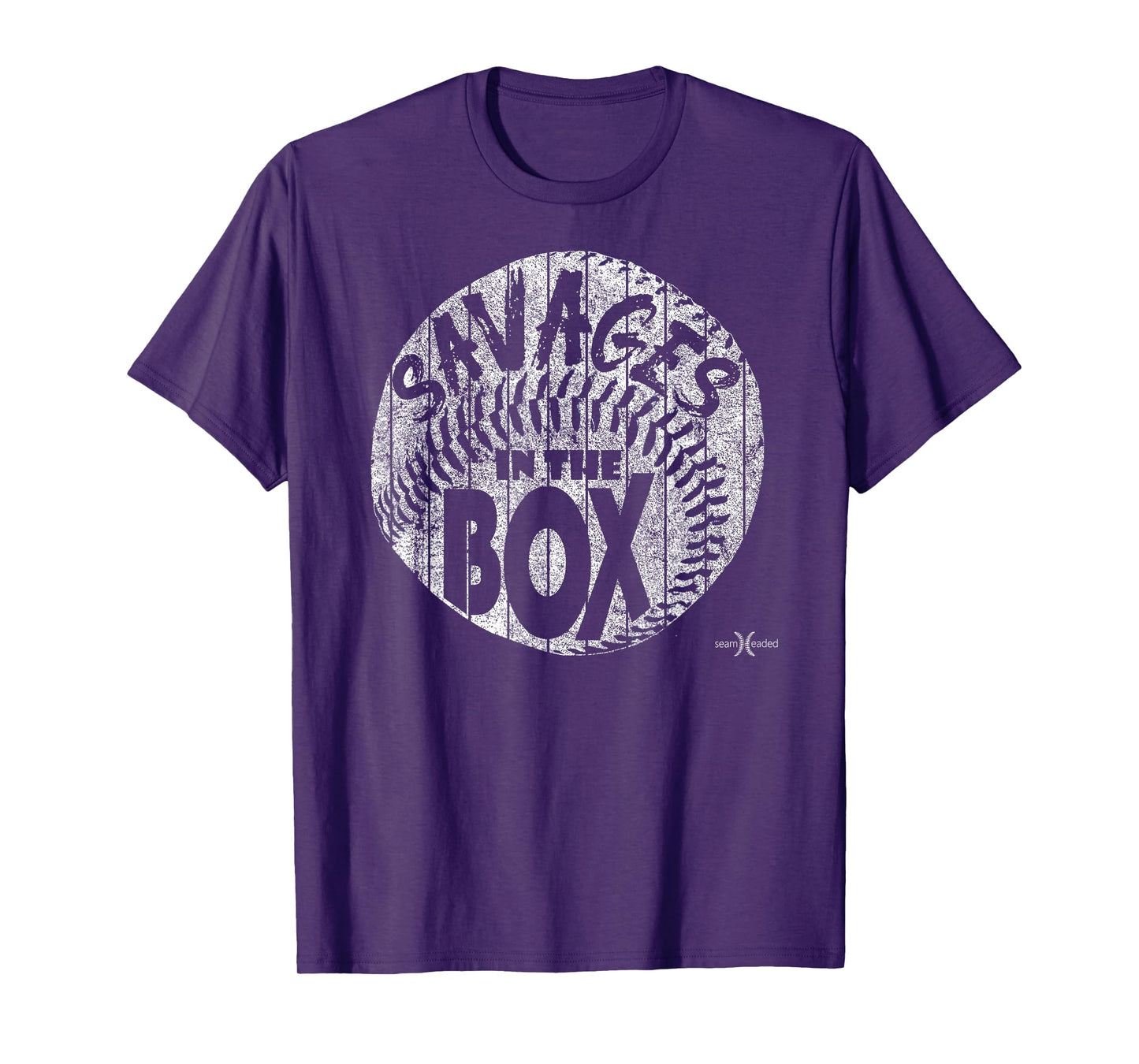 Vintage Savages in the Box Baseball T-Shirt