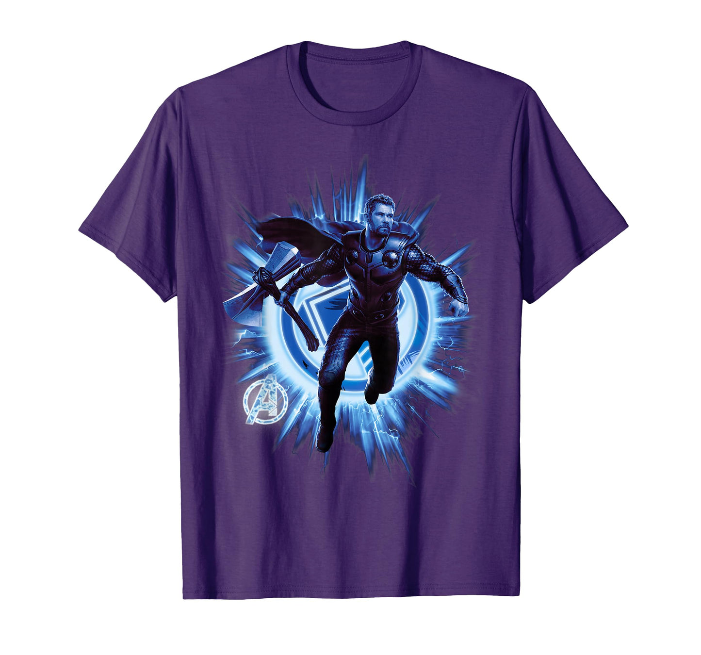Marvel Avengers Endgame Thor Blast Poster Graphic T-Shirt T-Shirt