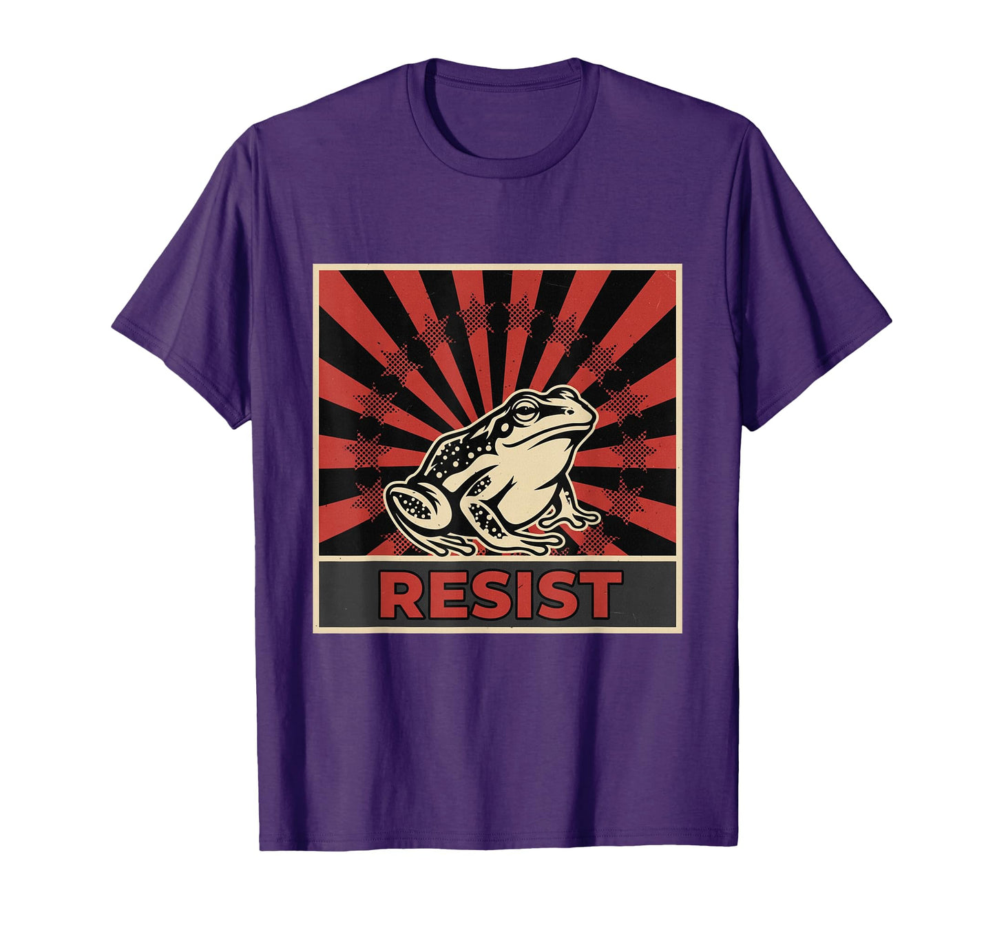 Portland Resist Frog Poster Protest No Kings Day T-Shirt