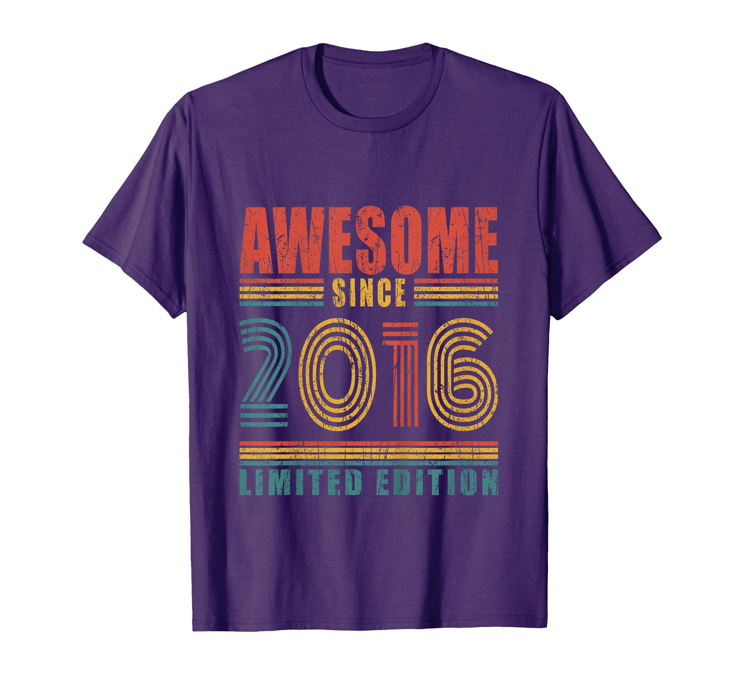 Kids 9th Birthday Awesome Since 2016 Vintage 9 Birthday T-Shirt