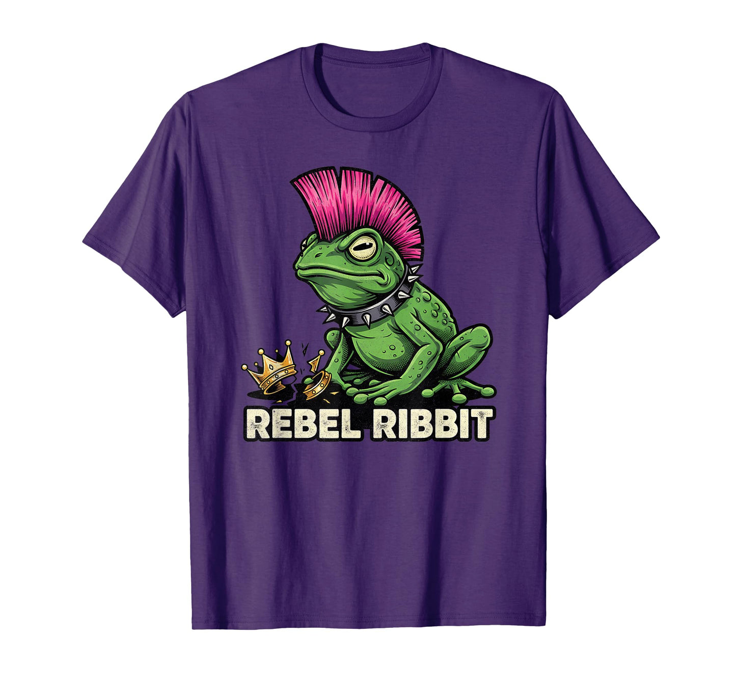 Rebel Ribbit Resist Meme No Kings Punk Graphic for Men Women T-Shirt