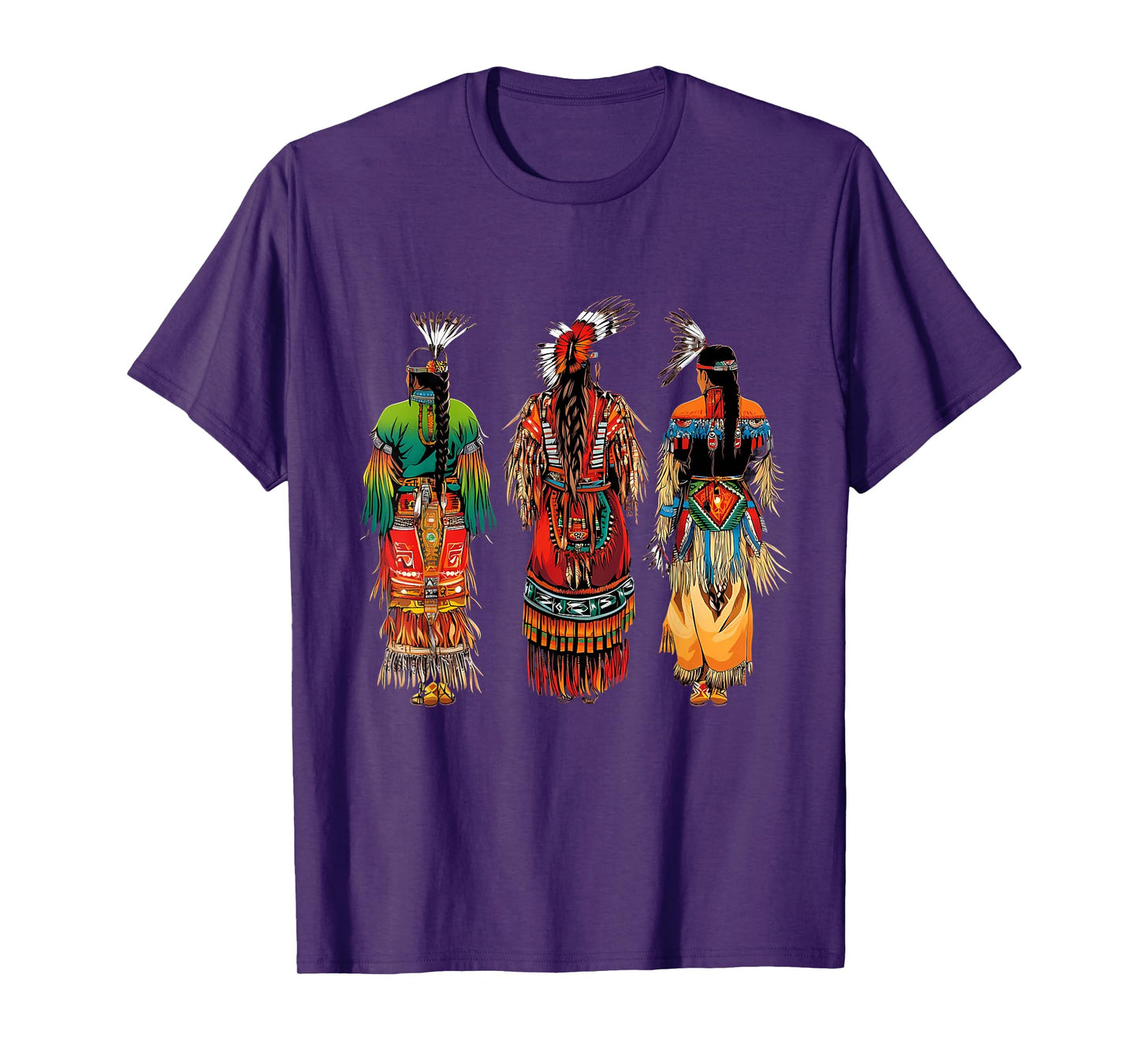 Indian Tribe Native American Feather Headdress Indian Chief T-Shirt
