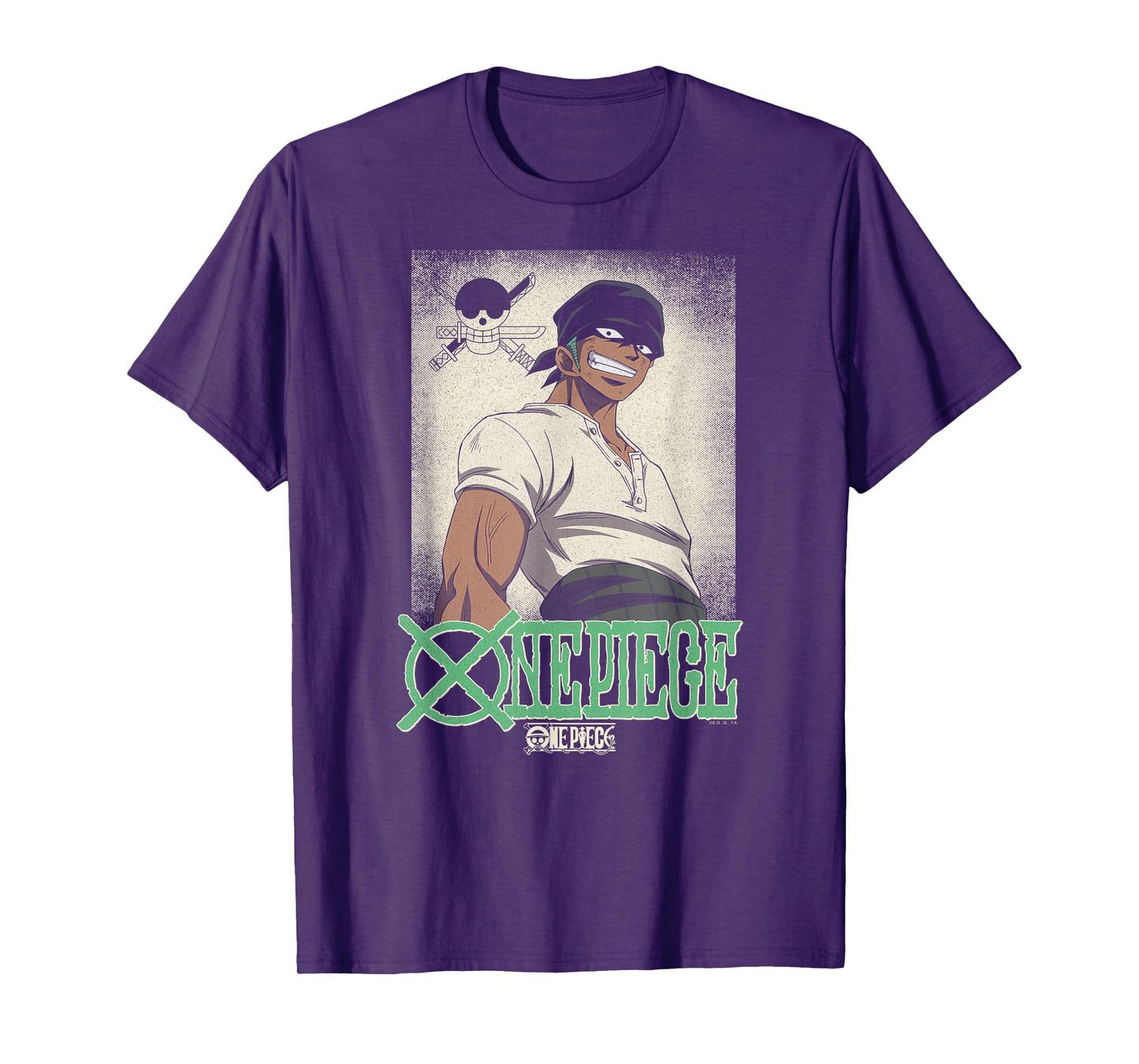 One Piece Anime Vintage Illustration Roronoa Zoro T-Shirt