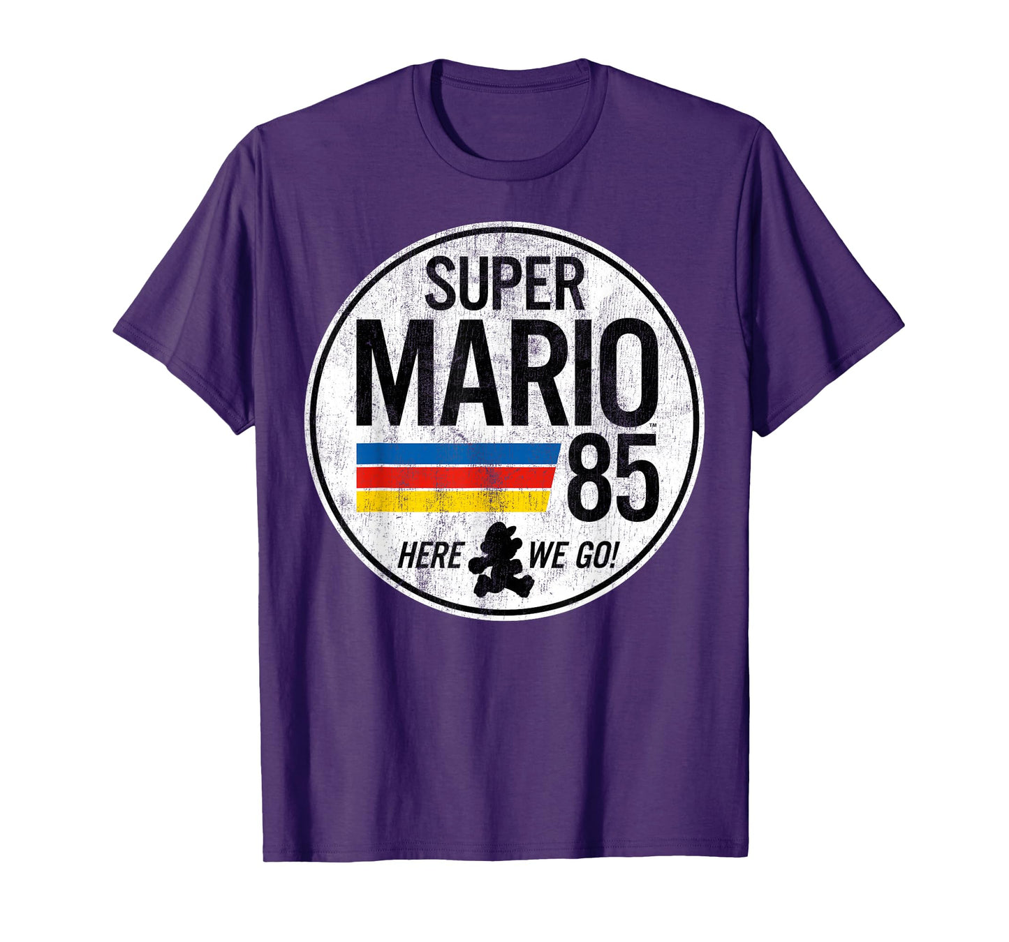 Nintendo Super Mario Here We Go '85 Retro Vintage T-Shirt T-Shirt