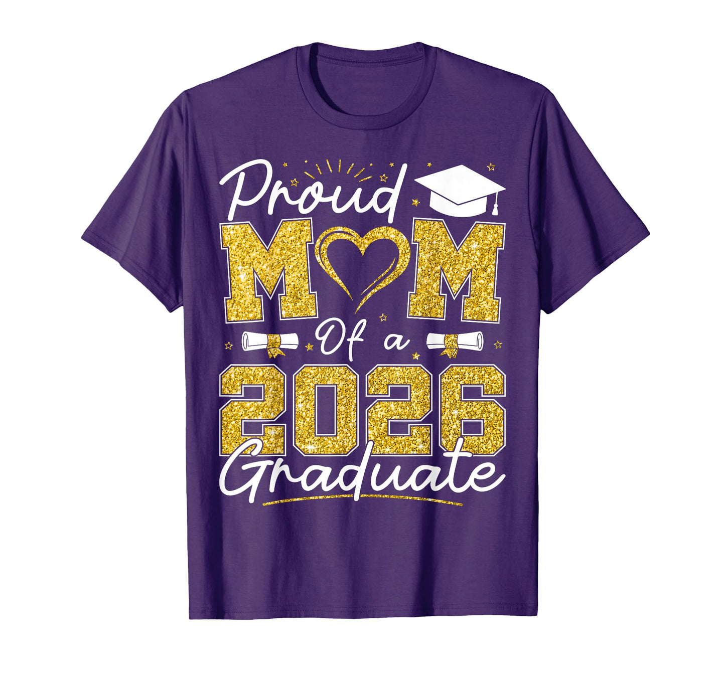 Proud Mom of A 2026 Graduate Senior 2026 Grad Family T-Shirt