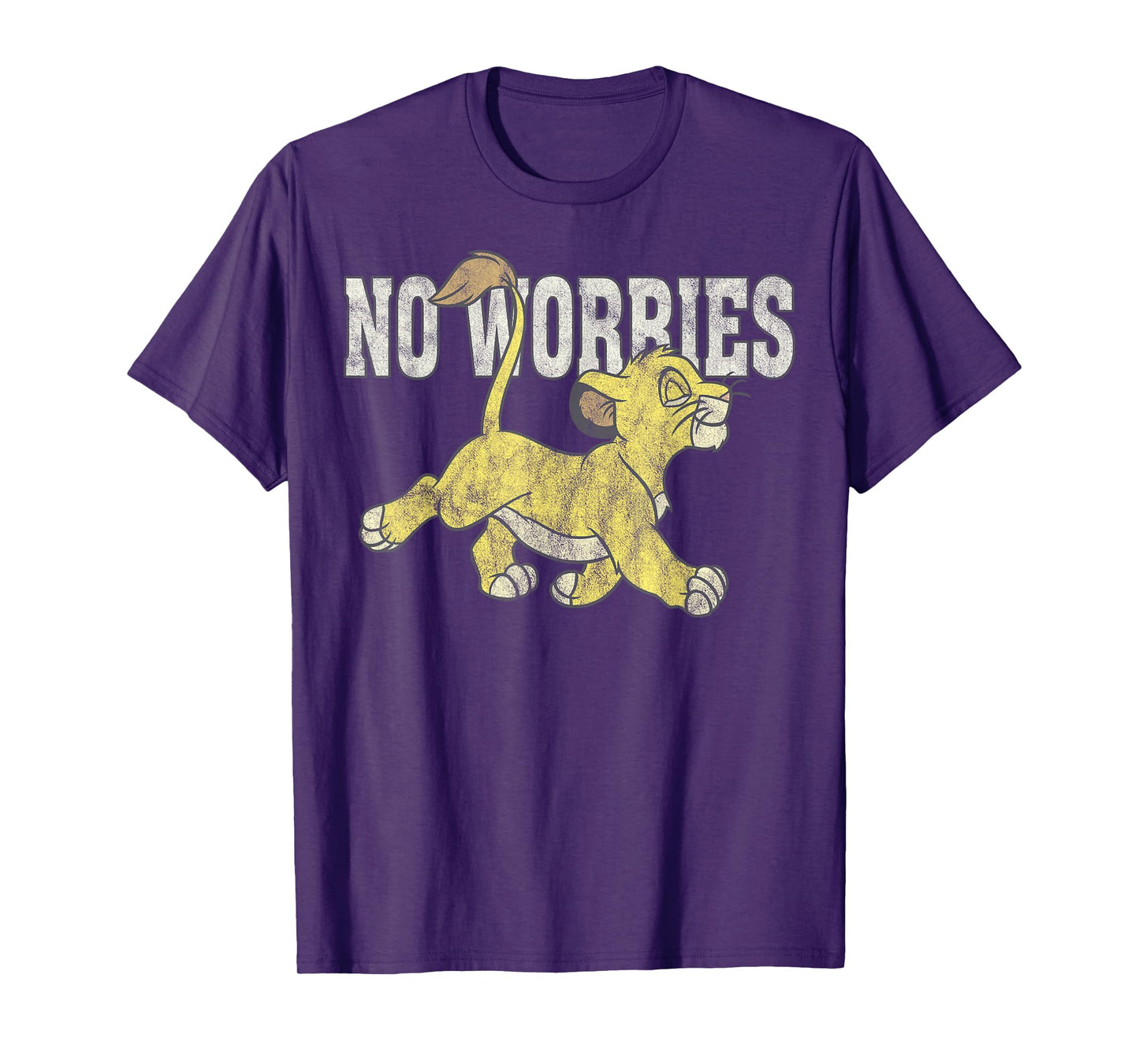Disney The Lion King Simba No Worries Simple T-Shirt