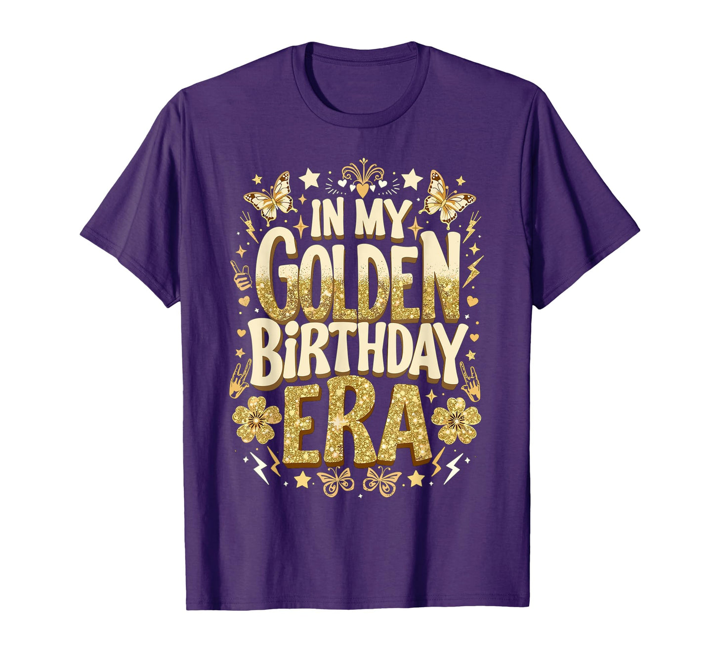 in My Golden Birthday Era Girl Women Men Kids Groovy T-Shirt