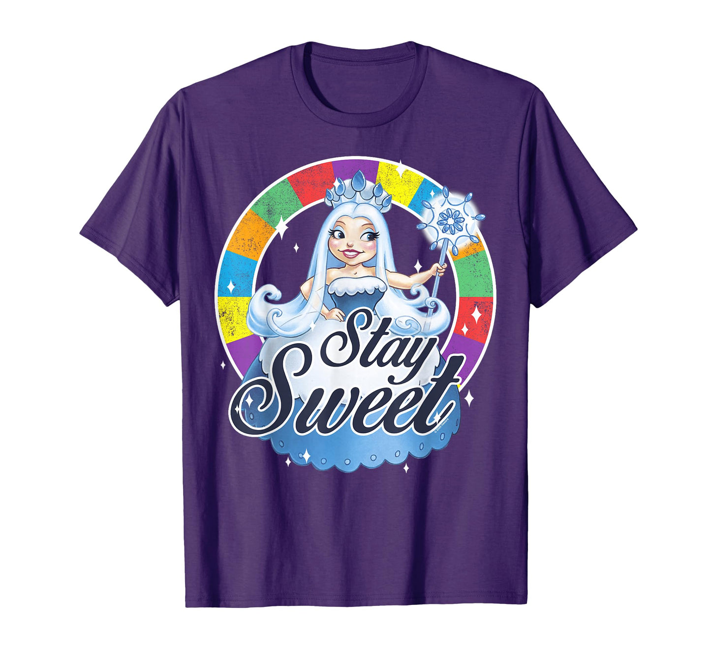 Candy Land Stay Sweet Princess Frostine Game Wheel Logo T-Shirt