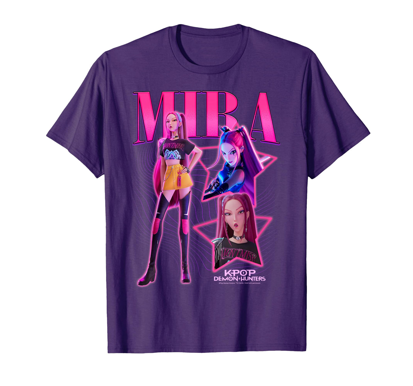 Kpop Demon Hunters Halloween Mira Showcase Y2K Style Poster T-Shirt