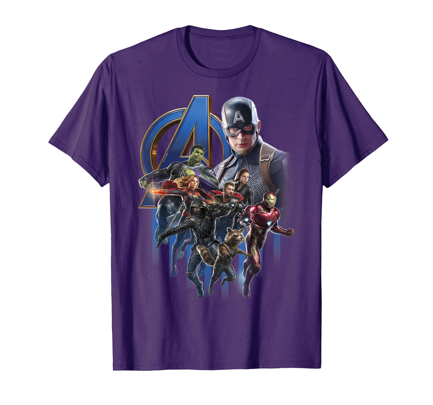 Marvel Avengers Endgame Group Poster Logo Graphic T-Shirt T-Shirt