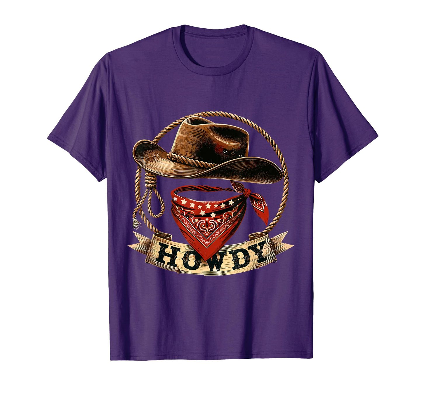 Howdy Western Cowboy Hat Rodeo T-Shirt