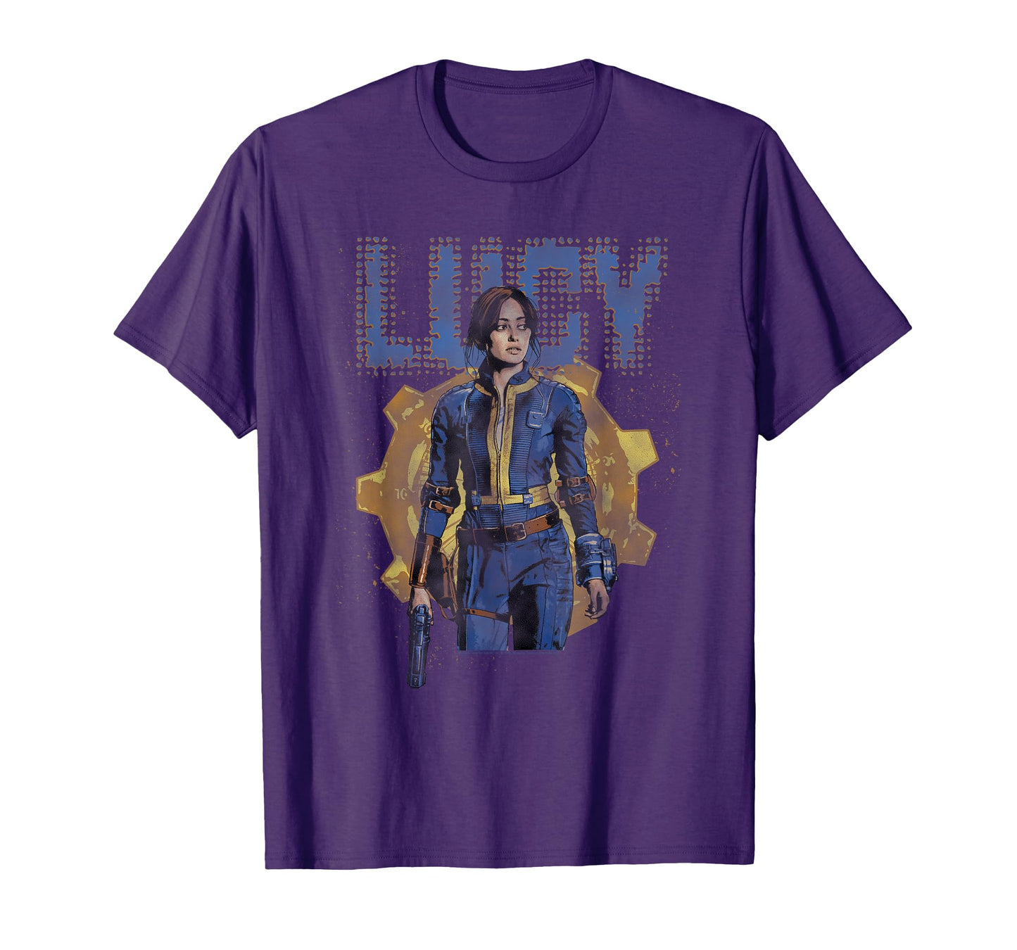 Fallout TV Series Lucy MacLean Halftone Vault 33 T-Shirt