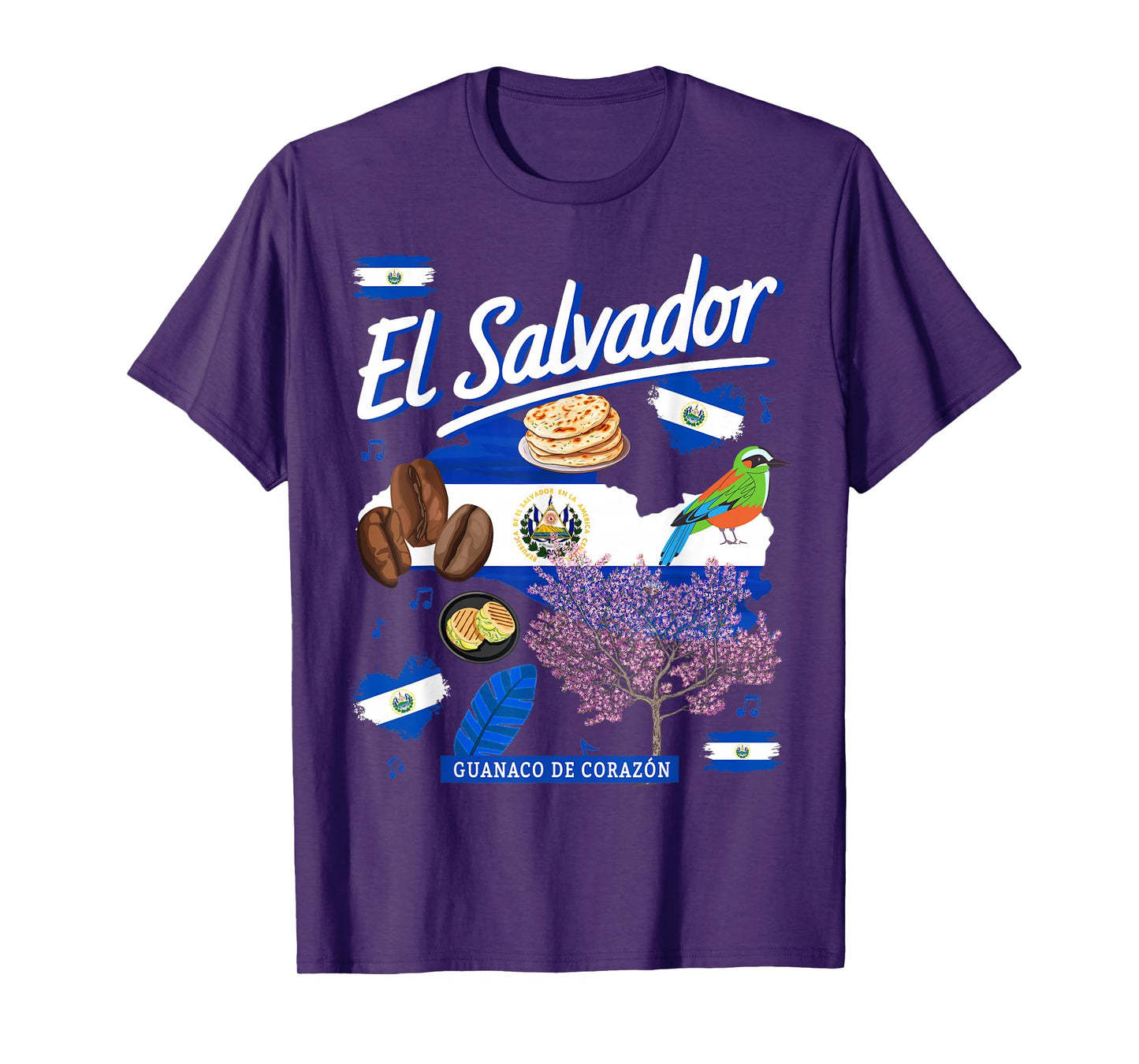 El Salvador Flag Outfit Idea for Kids Hispanic Salvadoran T-Shirt