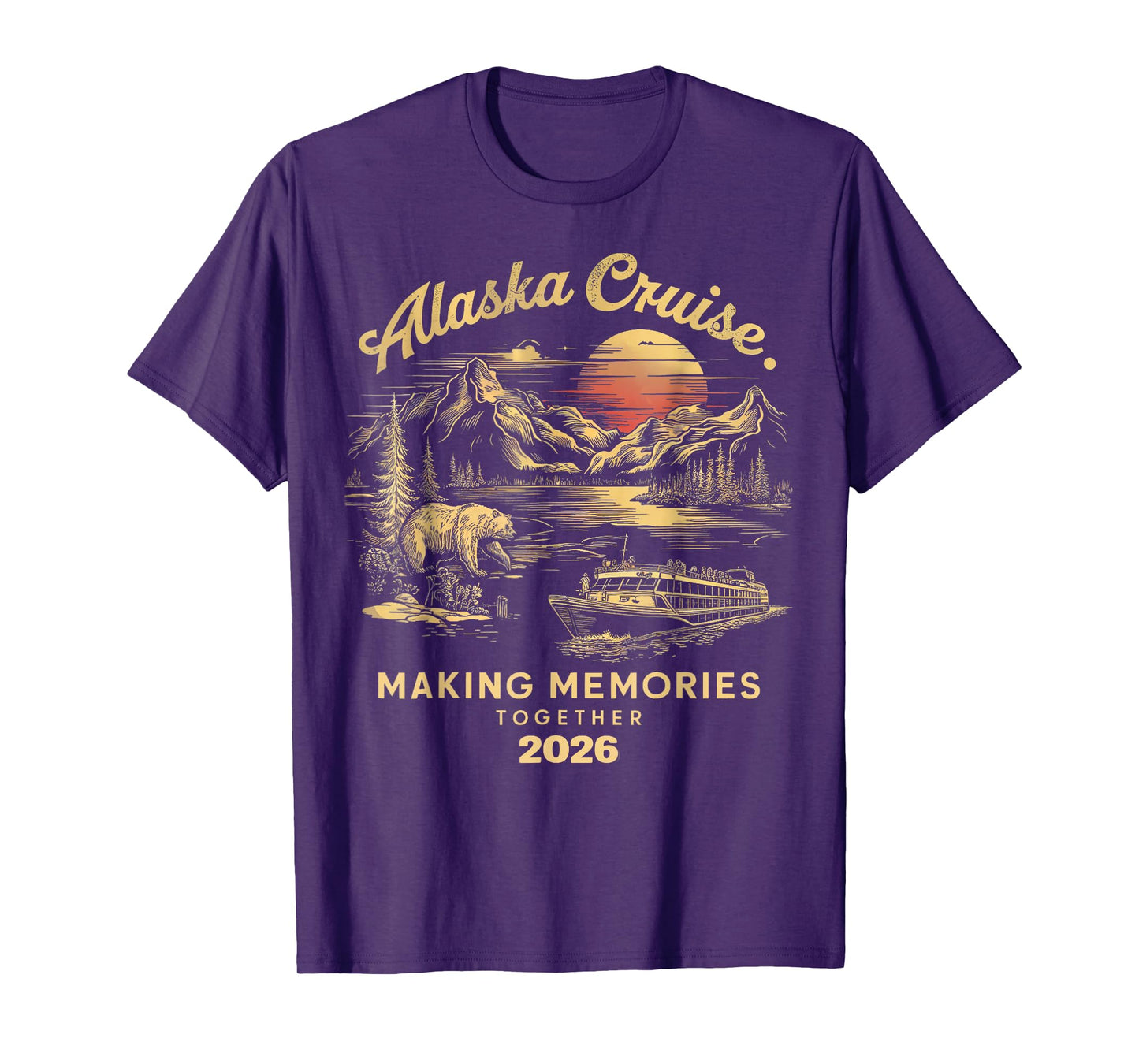 Matching Family Friends and Group Alaska Cruise 2026 T-Shirt