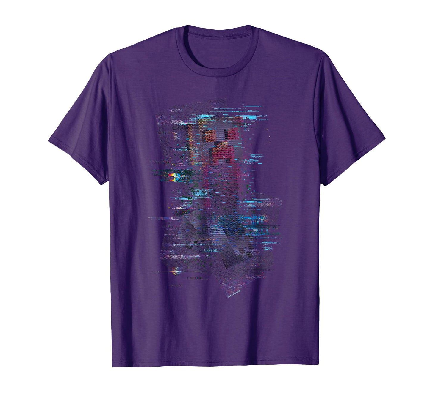 Minecraft Glitched Out Running Creeper Big Logo T-Shirt