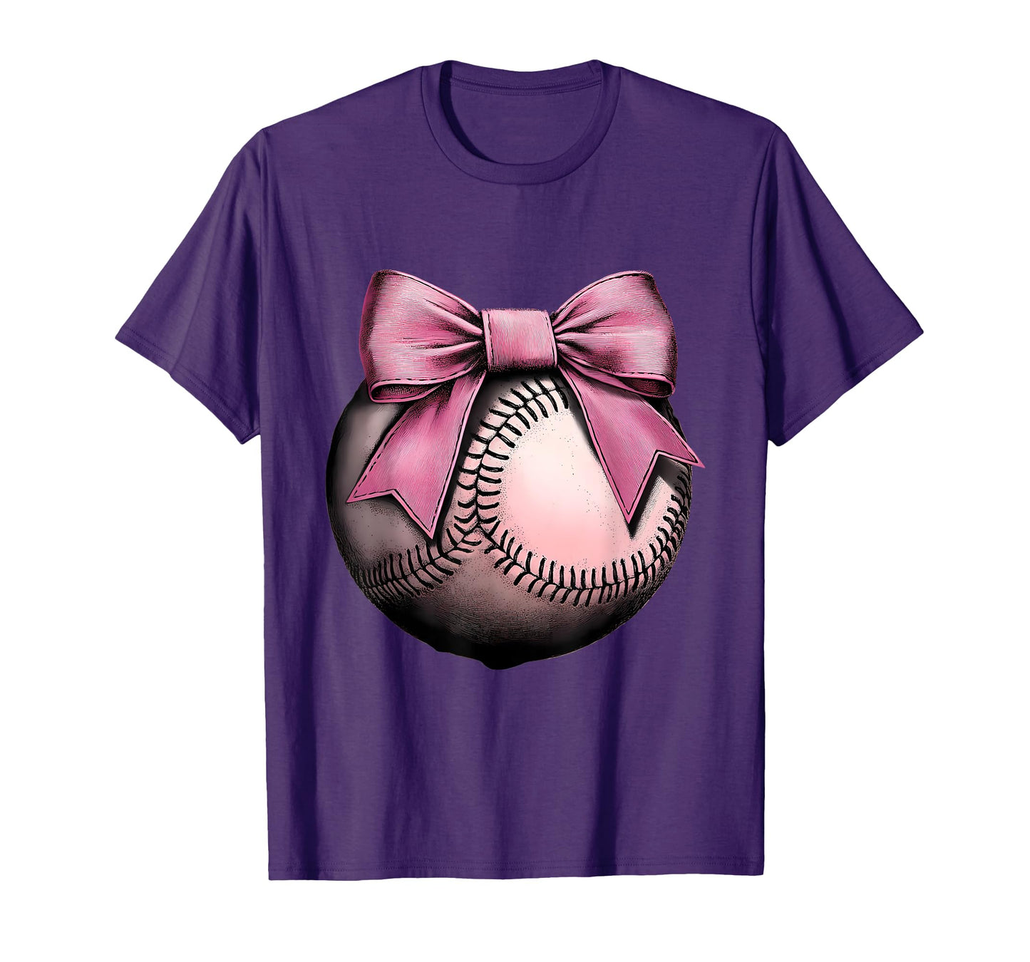 Baseball Coquette Bow Cute Baseball Game T-Shirt