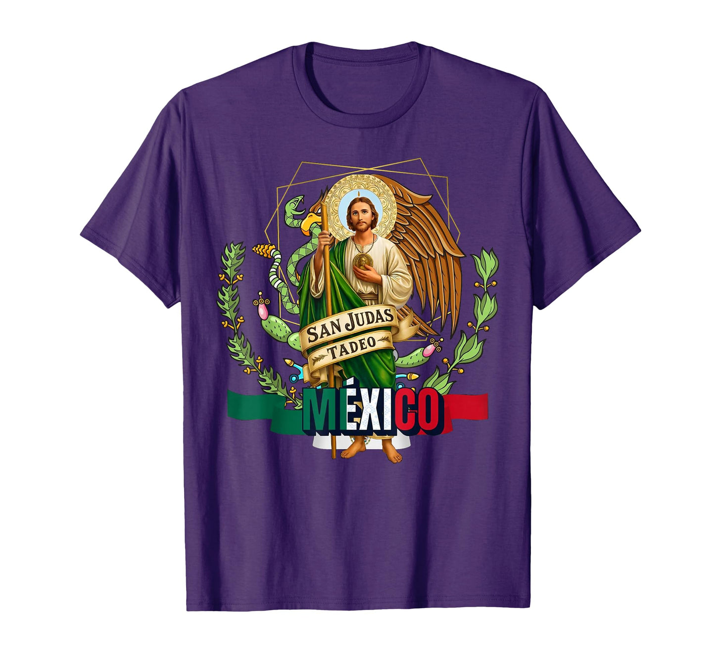 Saint Jude Thaddeus Mexico Catholic for Proud Mexicans T-Shirt