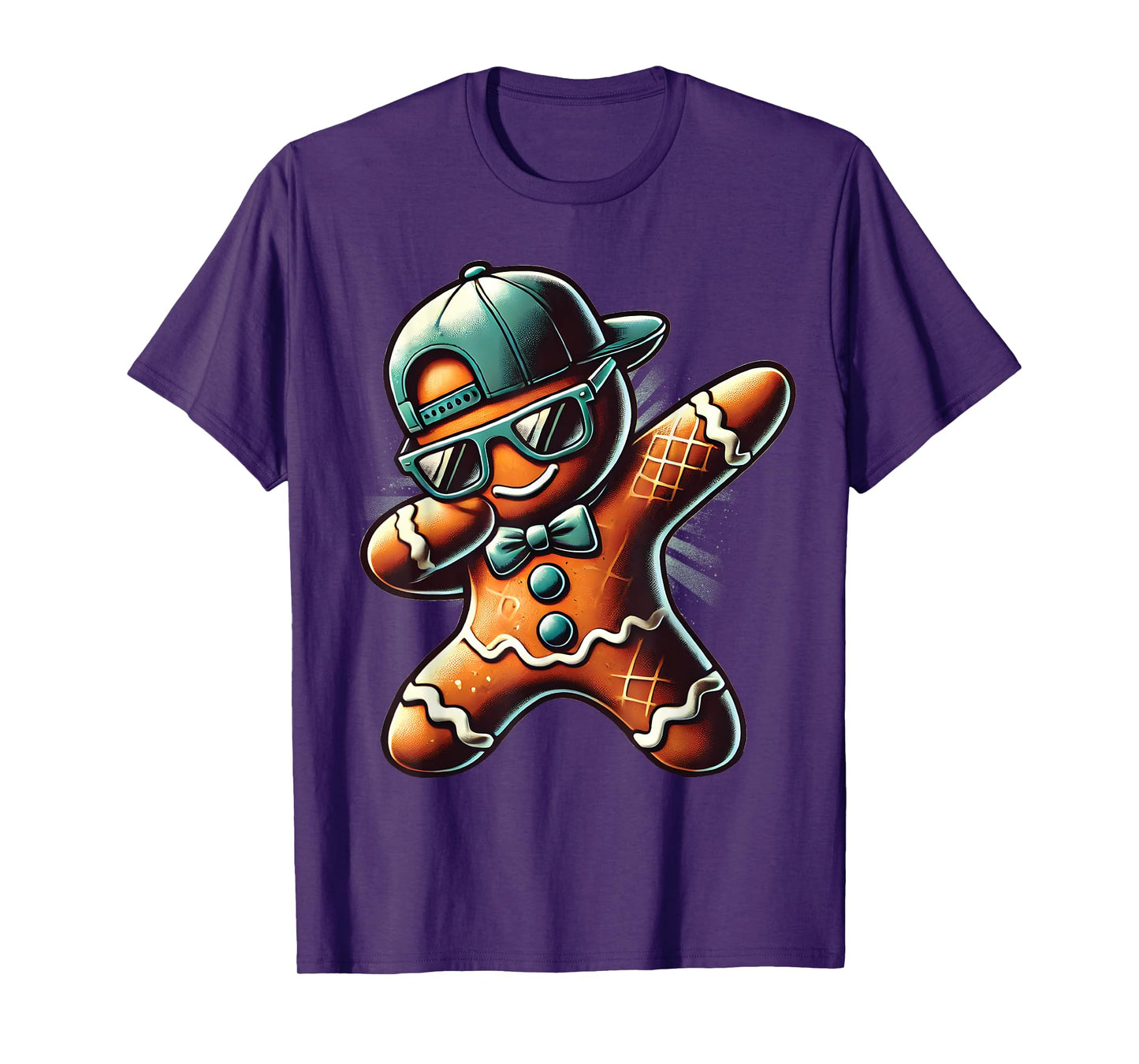 Cool Gingerbread Dabbing Funny Christmas Boys Kids Dab Dance T-Shirt