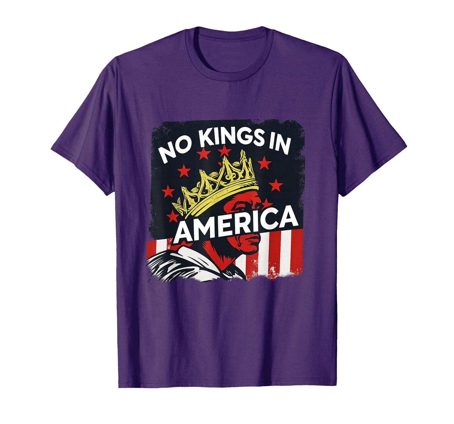 No Kings in America Freedom Equality Liberty Quote T-Shirt