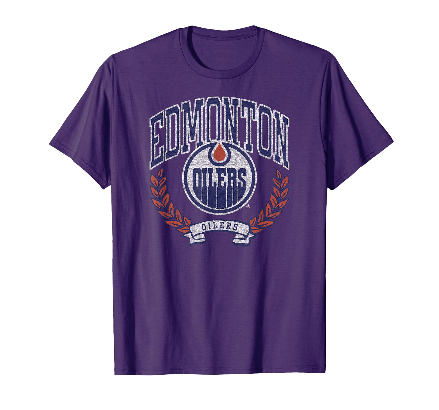 Edmonton Oilers Vintage Victory Dark Heather Licensed T-Shirt
