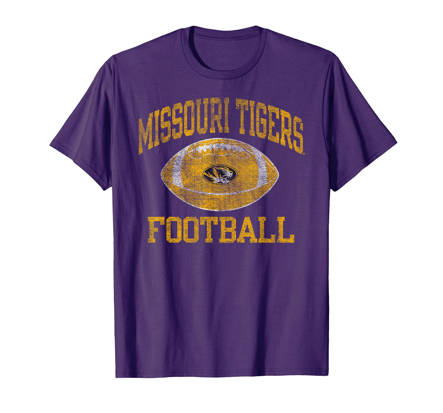 Missouri Tigers Football Intensity Vintage Black T-Shirt
