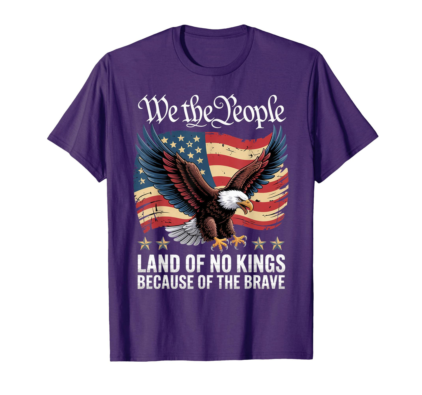 Land of No Kings Because of The Brave No Kings Day T-Shirt